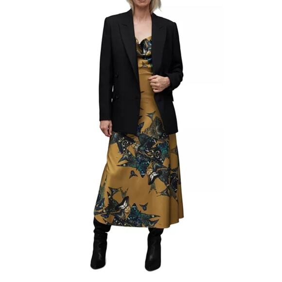 ALLSAINTS Hadley Diana Dress butterfly print size 6 (new) - Picture 2 of 7